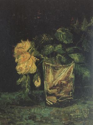 Vincent Van Gogh Glass with  Roses (nn04) Norge oil painting art
